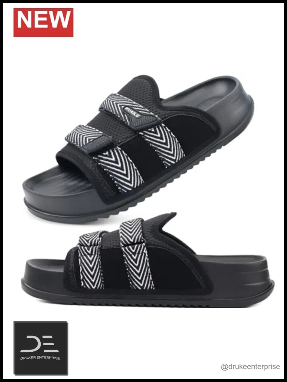 Mens Orthotic Sandals Arch Support Fabric Slippers Casual Summer Slides Indoor